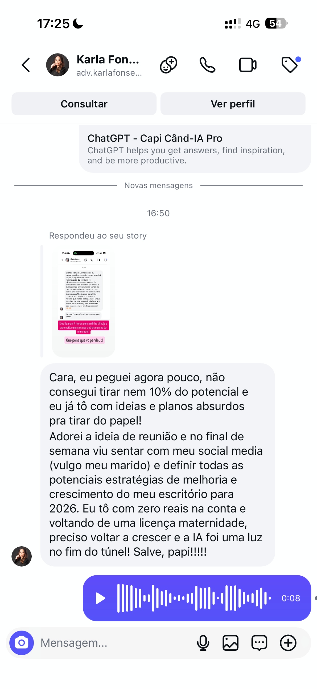 Depoimento advogada Karla Fonseca