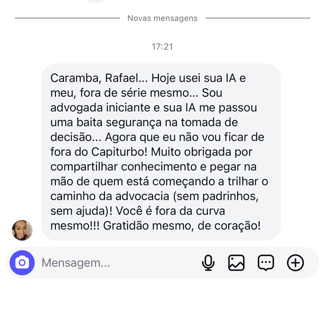 Depoimento advogada iniciante